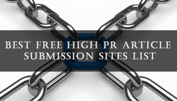 Best Free High PR Article Submission Sites List