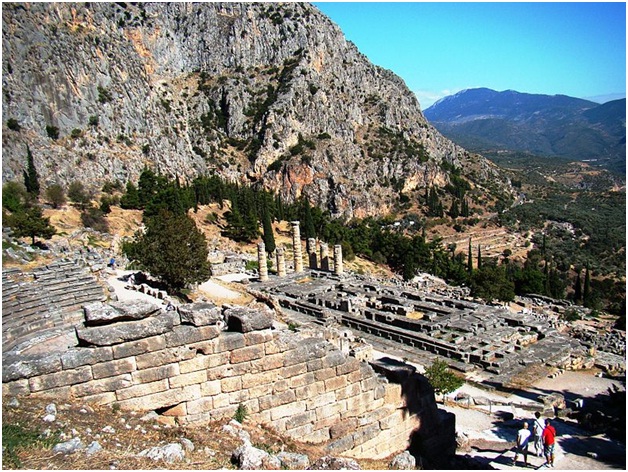 Ruins of forecourt of the Temple