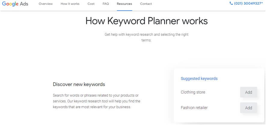 Google Keyword Planner