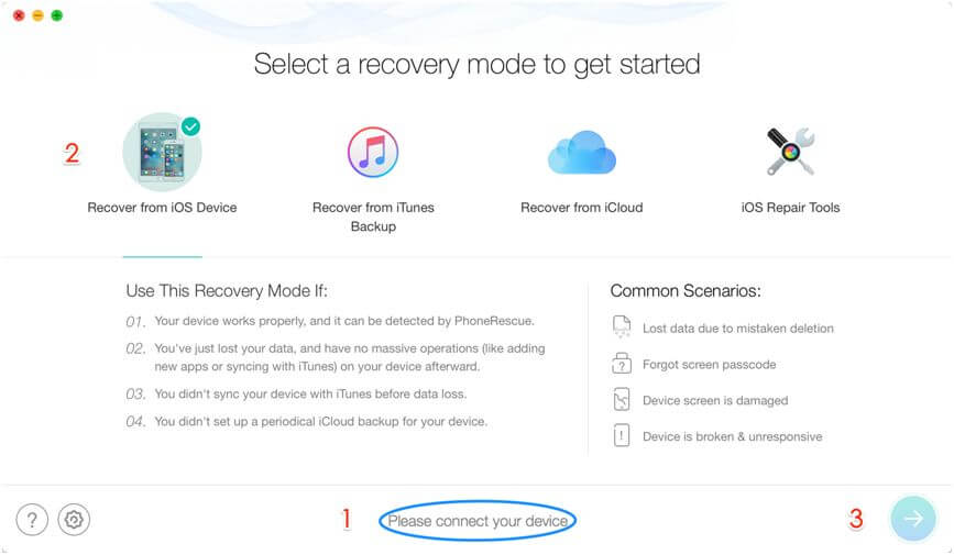 Recover from iOS Device