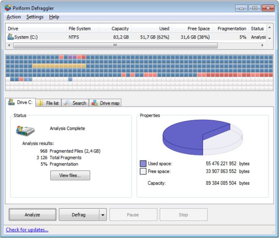 CCleaner Defraggler