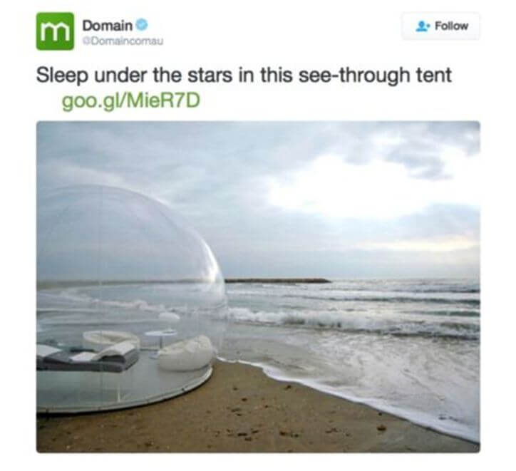 Twitter advertisement