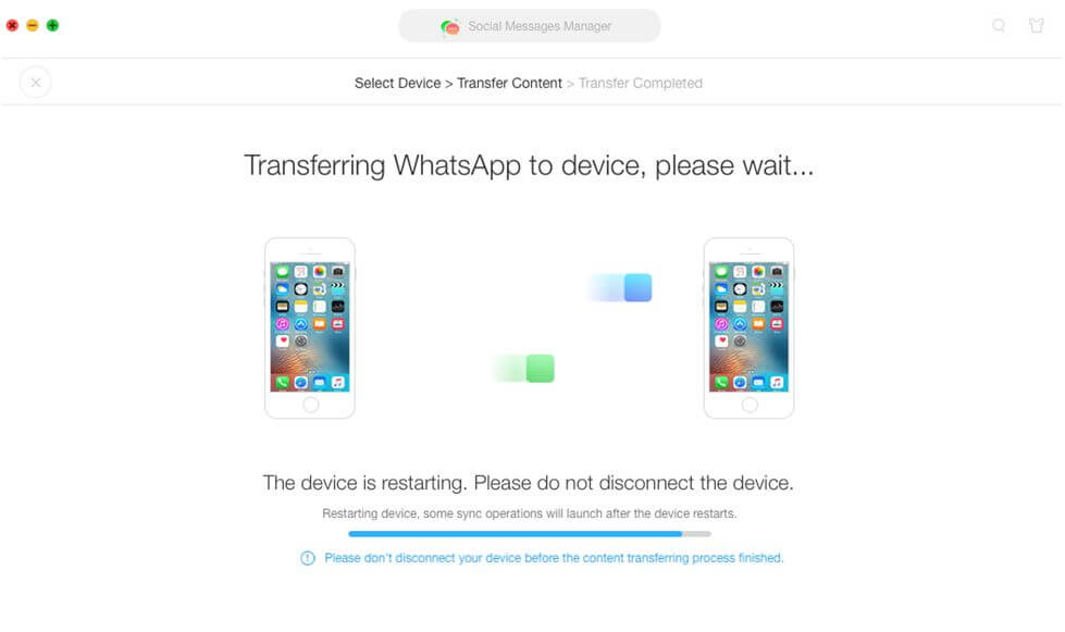 transfers your WhatsApp data