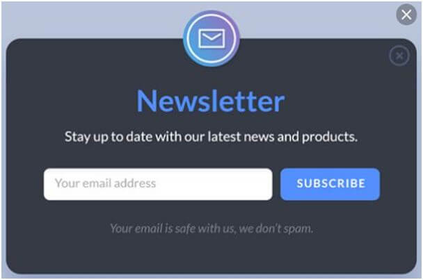 Offer a free newsletter 