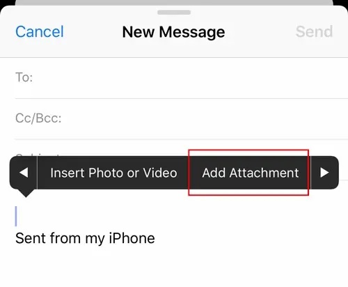 Add to attachments