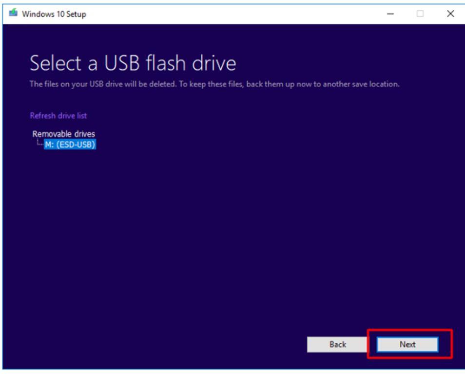 How to Create a Bootable Windows 10 USB Media Tool 6 creation of Windows 10 Media will begin