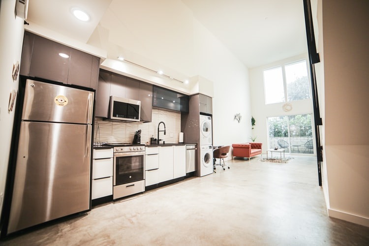 Modern kitchen with appliances