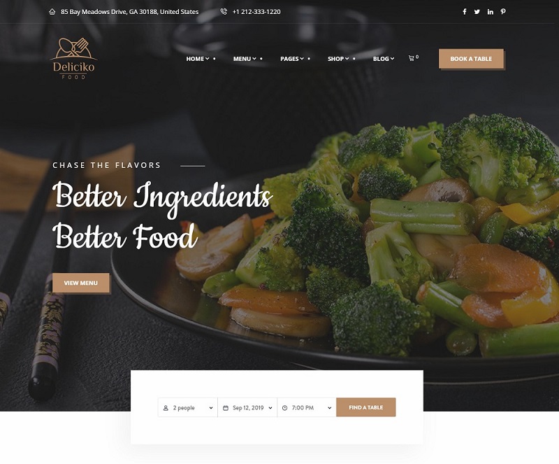 Best 20 WordPress Restaurant Themes