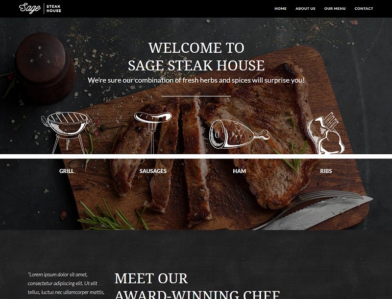 Best 20 WordPress Restaurant Themes 3 Sage