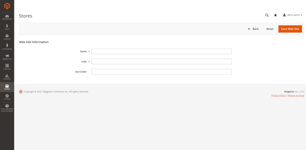 How to Configure Magento 2 Multistore 3 Create websites