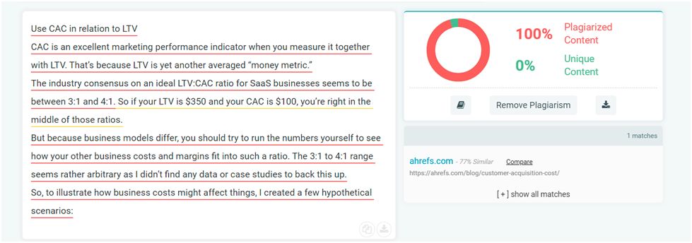 Online Plagiarism Checker