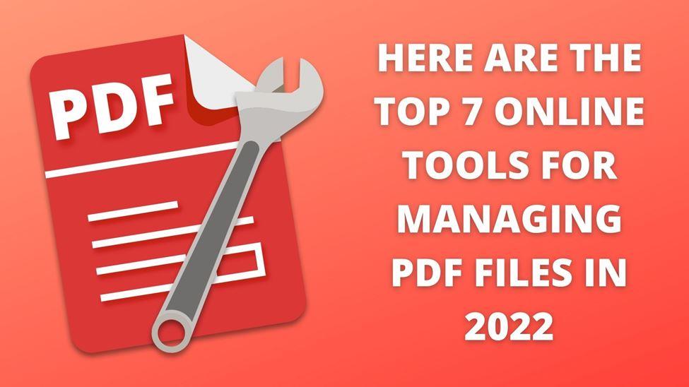 Online Tools For Managing Pdf Files