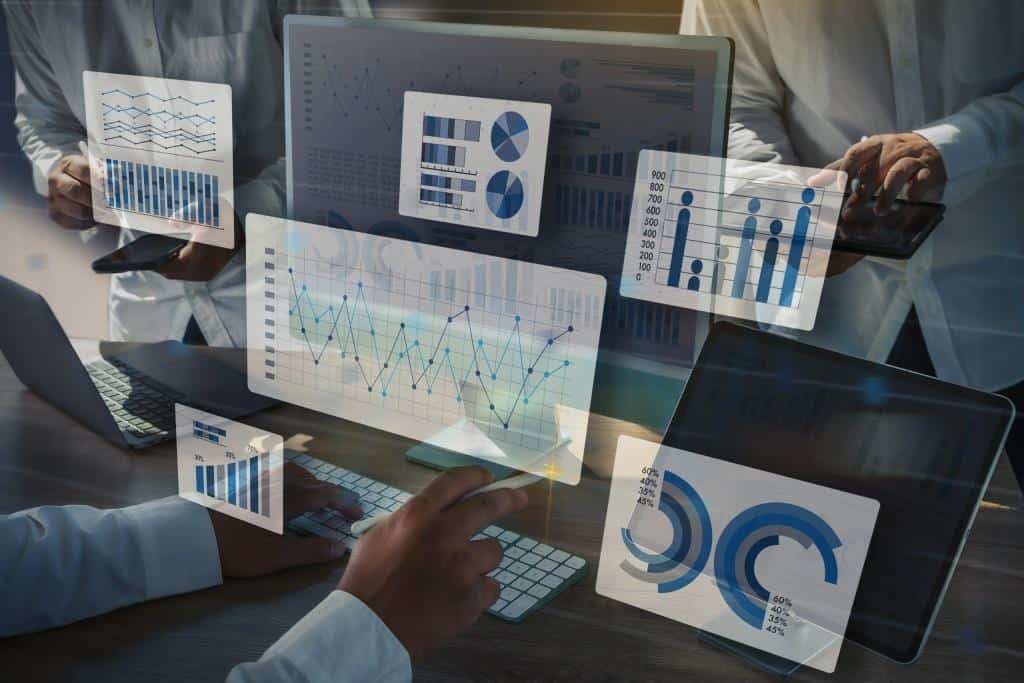 work hard Data Analytics Statistics Information Business Technology.