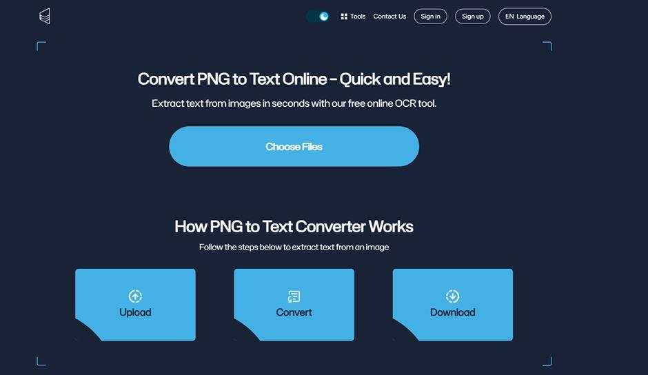 PNG Image Text Extractor
