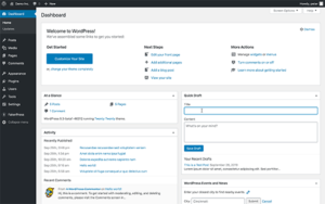Wordpress Dashboard