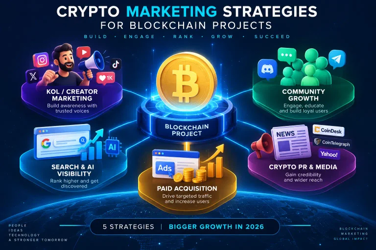 Crypto marketing strategies for blockchain projects